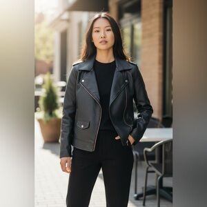 Universal Thread Black Faux Leather Jacket